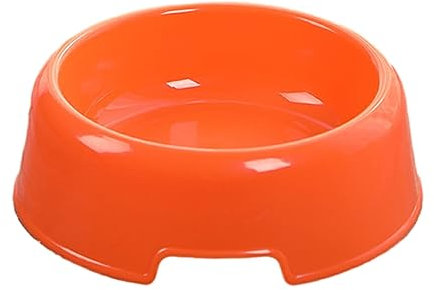 eexuujkl Gamelles pour Chiens, Solutions saines et hygiéniques pour Compagnon canin, gamelles en Plastique ABS durables et durables pour Chiens et Chats, Orange