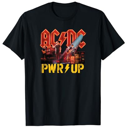AC/DC Rock Music Band PWRUP Bühnenlichter T-Shirt