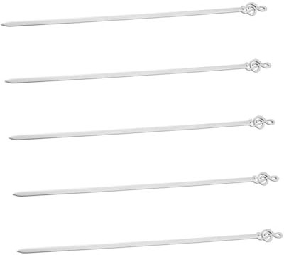 DIKACA 5St Grillschild Grillstäbchen am Marshmallow-Röster schaschlikspieße spieße Grill im Freien Schokoladen-Marshmallows Braten Spieß Wiederverwendbarer Grillspieß