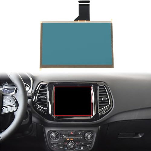 LIAMORFE 7 Zoll Touchscreen Digitizer ersetzt LCD Monitor Touch Radio Navigationspanel Kompatibel mit Jeep Kompass 2017 2018 2019 2020 Ersetzen# TDO-WXGA0700K00033-V2 TDO-WXGA0700K00057-V1