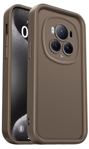 PanXCase Coque pour Honor Magic 6 Pro / Magic6 Pro - Étui Silicone Souple Fine Légère Elegant Désign, Protection Caméra Antichoc Anti-Rayures Mince Housse (Brun)