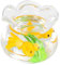 UPKOCH 1/12 Miniatur-Aquarium Mikrolandschaftsfiguren Puppenhaus-miniaturen Fischglas Puppenhaus-miniaturspielzeug Mini-Aquarium Puppenhaus-Accessoire Essen Spielen Zubehör Ob11