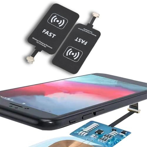 Récepteur de Charge sans Fil, Récepteur de Charge sans Fil de Type C, Récepteur de Chargeur sans Fil, Prise Pliable, Adaptateur de Chargeur sans Fil Stable et Efficace