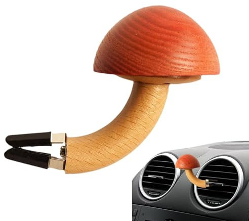 Désodorisants pour voiture, clip de sortie de climatisation de voiture, Désodorisants mignons et naturels avec un design en bois massif, Accessoires d'intérieur automobile uniques et attrayants pour l