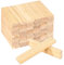 Holzklötzchen Klötzchen zum Basteln 42 Stk Bastelklötzchen Holz Holzleisten Bastelholz Klötzchen Holzklötze zum Basteln Bauen 100x20x7mm