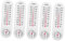 DIKACA 5er Set Wandthermometer Und Hygrometer Für Gewächshaus Und Garten Maximal Und Minimalwerte Ideal Für Pflanzenpflege Und Außenanwendungen