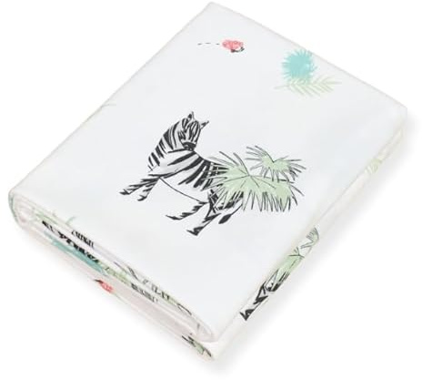 BOYSSPAA Dünne Babydecke für Neugeborene, niedlicher Bär, 100 % Baumwolle, für Frühling oder Sommer, atmungsaktive Kinderbettdecken zum Wickeln, Kinderwagen/Handtuch, Baby-Essentials (85 x 85 cm)