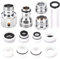 Gosknor 4 Juego Adaptadores para Grifo, Conexión Rápida, Adaptador Grifo de Fregadero a Manguera de Jardín Conector Lavavajillas y Lavadora para Cocina, Baño, Baño Mascotas, Jardín y Manguera Ducha