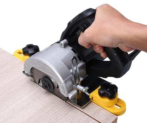 Kreisförmige Führung: verstellbare Aluminiumschneidschiene, Präzisionsführung für Handsäge, Positionierklemme für gerade Schnitte, Zubehör für Holzbearbeitung