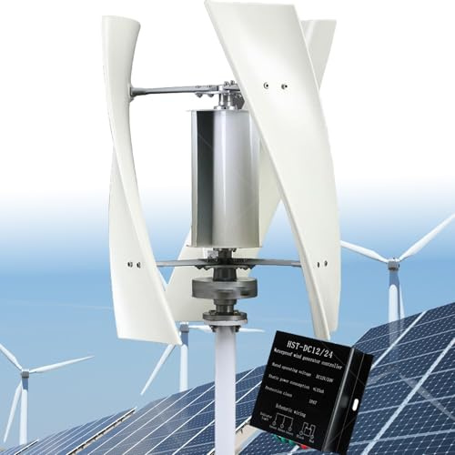 12000W Kein Lärm Windergie Turbinen Generator 220V Magnetschwebe-Windkraftanlage 12V 24V 48V Vertikaler Windkraftanlage mit Controller für RV, Haus, Gartenbeleuchtung (48V)