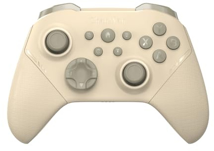 ShanWan PC Controller kompatibel mit Switch 2 /OLED/Lite 、Android 、iPhone 、Steam、 inklusive 2,4G-Empfänger und USB-C Kabel (cremeweiß)