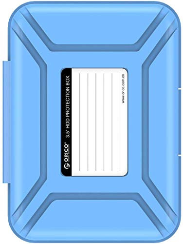 ORICO Custodia Protettiva/Custodia Rigida Portatile da 3,5 Pollici per Hard Disk (HDD) SSD (PHX35) -Blu