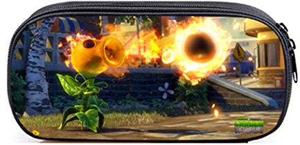 WANHONGYUE Plants vs. Zombies Image Printing Student Pencil Case Storage Organizer Pouch Bag Stationery Box /4