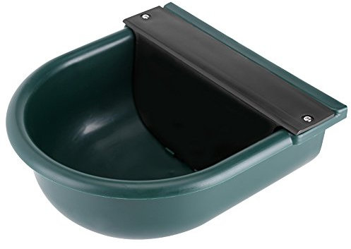 SOULONG Automatischer Tränketablett aus PP und Kupferdüse für Feeding Pet Animal Cavalli Hunde, Katzen, Kapazität 4L, 26.5 x 28 cm, grün