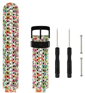 Baaletc Ersatz-Uhrenarmband für Garmin Forerunner 235/235Lite, weiches Silikon für Garmin Forerunner 235/235Lite/220/230/735XT/620/630&Garmin Approach S20 S5 S6 Smart Watch - 230 Bands-owl