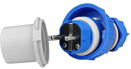 Stecker 16A 2P+Z 230V Schutzart IP68 Hermetisch Schutzkontaktstecker Schuko