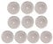 JZK 10 x Filtros Reutilizables de café de Acero Inoxidable para cafetera Francesa, Pantalla de Malla café para cafeteras universales de 1000 ml / 34 oz / 8 Tazas de Prensa Francesa