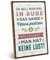 ARTFAVES® Wandbild Holzschild mit Spruch - In Ruhe das Haus putzen - Türschild Retro Vintage Deko Bild Geschenk - witzige Sprüche, Zuhause