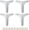 IGNPION 15cm Metall Sofa Bein 4 Stück Moderne Möbel Füße Sofa Möbel Riser Füße Beine DIY Möbel Ersatz Füße für TV-Schrank Ottoman Sofa Schrank, Silber