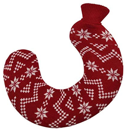 XXXXW Wärmflaschen/Bettflasche 100 0ml u. -Hape abnehmbare gestrickte Gummiwärmer Warmwasserflasche Hals Schutz Muskelwärmer Warmwassertaschen Sicher und Langlebig (Color : Pattern 5)