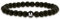Made by Nami Personalisiertes Buchstaben-Armband - Glas-Perlen Pärchen-Armband - Damen Herren Perlen-Armband individualisiert Initialen A-Z Gravur - Freundin Freundschaftsarmband Geschenk (A, Schwarz)