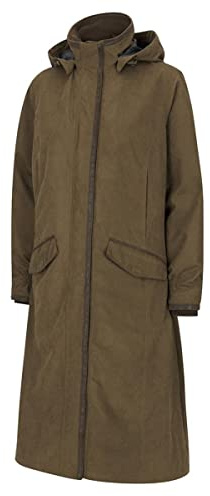 Hoggs of Fife Struther Ladies Long Riding Coat -Sage Large GreenLargeGreen Waterproof
