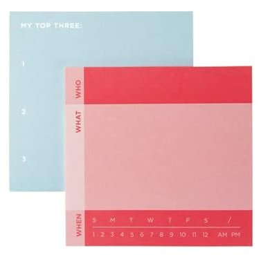 3M Post-It bedruckte Haftnotizen: 2,9 in. Breite (klassifiziert) / 2-Packung
