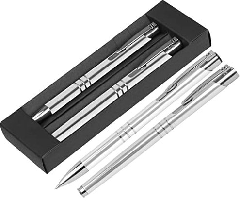 Paul Clover Luxus Kugelschreiber & Tintenroller Geschenkset - Für Jahrestag, Geburtstag, Weihnachten & Arbeit - Präsentiert in klassischer schwarzer Geschenkbox