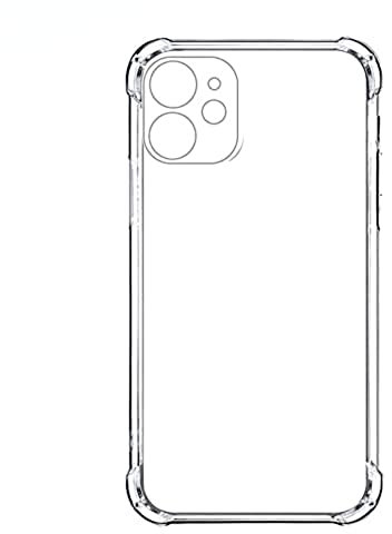 Vanqiang Custodia in silicone spesso antiurto compatibile con iPhone 14, 13, 12, 11Pro Max X Xr, custodia protettiva per obiettivo, compatibile con supporti per auto (per iPhone 11, trasparente)