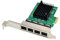 Beby Carte réseau PCIE PCI-E X1 4 Ports Gigabit Ethernet Server Carte réseau Adaptateur pour Love Fast Sea ROS Router