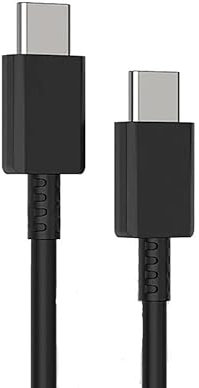 Super Fast Charger Cable For Samsung Galaxy S23, S22, S21, S21+, S21 UltraS22/S22 Plus/S22 Ultra FE/S20, A53 A33 5G, Type C to C Cable (1M BLACK)