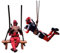 2pcs Deadpool Auto Oscillante Ornamento Deadpool Ornamenti Specchietti Retrovisori Auto Ornamento da appendere per auto carino altalena Anime Auto Decorazione Ornamento