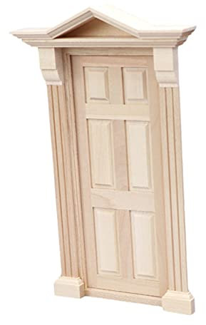 FOYTOKI 1stück Mini Holz Möbel Modell Für Puppenhaus Delikate Tür Und Fenster Dekoration Für Projekte Und Miniatur Szenen Hochwertige Handwerkskunst Maßstab