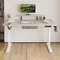 OCGREEN Elektrisch höhenverstellbarer Stehpult, Splice Board Home Office Computer Stehtisch Ergonomischer Schreibtisch mit Monitorablage (Eiche, 140 * 76CM)