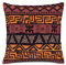 Ensound Dekorativer Kissenbezug im Ethno-Stil, bunt, Bohemian-Muster, afrikanischer Matsch-Druck, Bogolanisches schwarzes Geo-Streifenmuster, schwerer Stoff-Kissenbezug, 40,6 x 40,6 cm