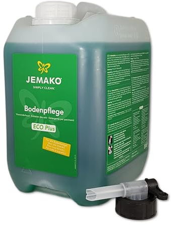 Jemako Bodenpflege 5 L – Wischpflege für Laminat, Fliesen, PVC, Linoleum, Marmor & lackiertes Parkett – reinigt und pflegt wasserbeständige Böden – Bodenreiniger für Haushalt & Gewerbe
