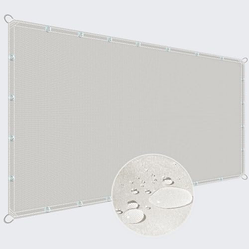 ZQXFZ Sonnensegel Seilspanntechnik 200x160cm Balkon Sonnenschutz Wasserdicht Sonnensegel Sichtschutz -Beige.