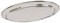 Argon Tableware 1x 60cm x 41cm Plateau de Service Ovale en Acier Inoxydable - Grand Fête Dîner Collation Buffet Nourriture Sandwich Afficher Plateau Assiettes Plats