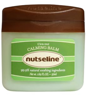 nutseline Cica Nut Calming Balm -Korean Skin care- dermatologist tested for Sensitive, Irritated Skin, 99% Plant-Based, Hypoallergenic, Vegan (1.69 fl oz)