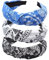 scicent Haarband 3 Stück Geknotet Stirnbänder Damen Haarreife Knoten Elastische Haarreifen Breit Stirnband Vintage Frauen Weiche Stoff Haarbänder für Alltag Yoga Sport- 0020