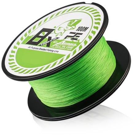 TABKSOLA geflochtene Angelschnur, stark 8-Fach geflochten, Flexible geflochtene Schnur, 20 Pfund Angelschnur, Angelkordel, Angelschnur – 0,8/100M. (X8-0,8/100M.)