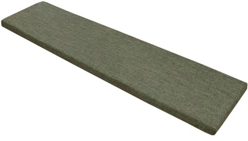 MSNCS Bankauflage Bankkissen Outdoor,140x40 150x50 120x40 100x40 180x40cm Sitzkissen Bank mit Abnehmbarem Bezug, 3CM Dicke, Waschbare Stuhlkissen Bankpolster Gartenbank Auflage(#10,120x40x3cm)