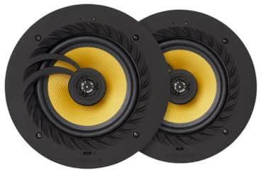 Lithe Audio All-In-One 6.5 Bluetooth Ceiling Master & Passive Speakers & Micro Subwoofer Bundle (01675-03201), 50W RMS Class D Amplifier, Voice Control, Perfect for Kitchens, Living Rooms & Bedrooms