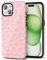Svanove Cheetah Print Phone Case for iPhone 15 Plus Case Girly Trendy Leopard Pattern, Retro Cool Animal Print, Luxury Cute Case for Women, Aesthetic Y2k Hard Shell Plastic, Pink