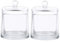 Lot De 2 Bougeoirs en Verre avec Dôme, pour Bougies Chauffe-Plat, Bougeoir, Coupe à Bougie avec Cloche pour Fêtes, Mariages (Transparent)