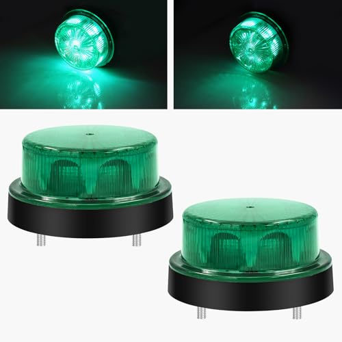 Gyrophare LED Vert Stroboscopique Signalement d'avertissement Lumières Flash Strobe Beacons Pour Camion Remorque Voiture Van, 2PCS