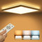 Epochglo Plafonnier LED Dimmable avec Télécommande, Panneau LED Plat 24 W 2400 lm, Température de Couleur 3000K-6000K, Plafonnier Carré 30 cm Blanc pour Chambre, Salon, Salle de Bain, Cuisine