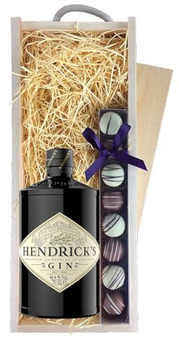 Hendrick's Gin & Truffles, Wooden Box 70cl 41.4% abv