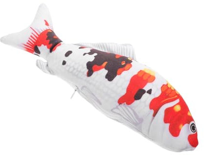 TOYANDONA Plüschtier in Fischform Cartoon-Kissen Süßes Spielzeug Kawaii-Fisch Stofftier Goldfisch-Design Weiches Kissen Für Kinderzimmer