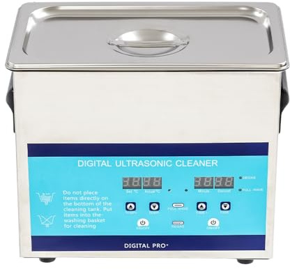 Ultraschallreiniger | Ultraschallreinigungsgerät | 120W & 40KHz | 3 Reinigungsmodi (Sweep/Turbo/Degas) | 0,7 Gallonen Tank | Mit Heizfunktion (32-176°C) | Für Schmuck & Werkzeuge